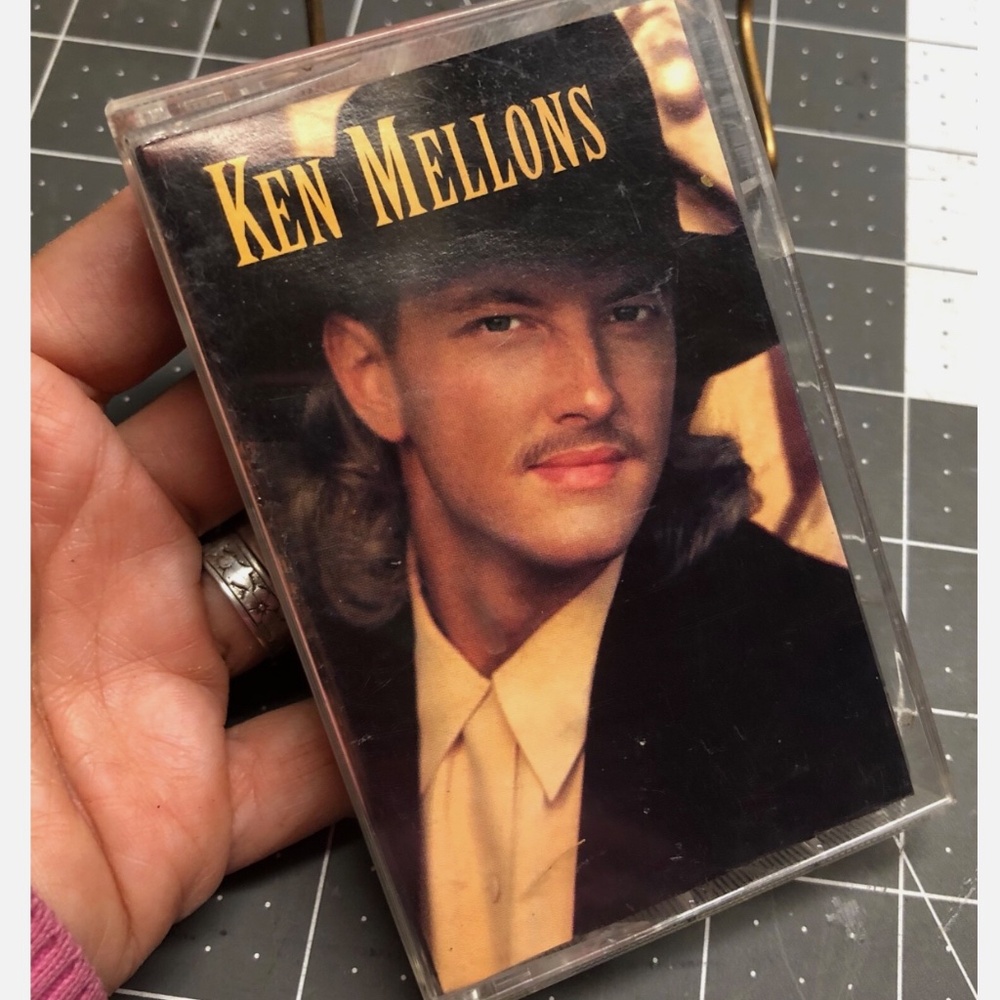3/$32 VTG 1994 Ken Mellons Self Titled Debut Album Country Music Cassette Tape